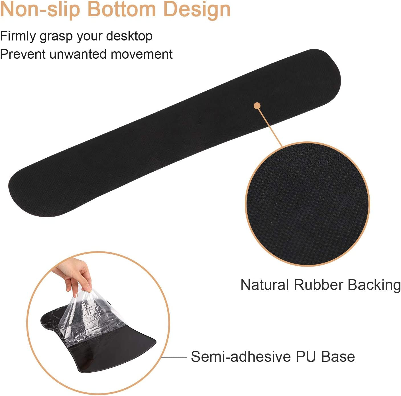 Ergonomic Mouse Pad with Wrist Rest, Keyboard Wrist Rest Mouse Wrist Rest, Made of Memory Foam, Easy Typing and Relieve Wrist Pain, Perfect for Computer Keyboard Office (A-Honeycomb)