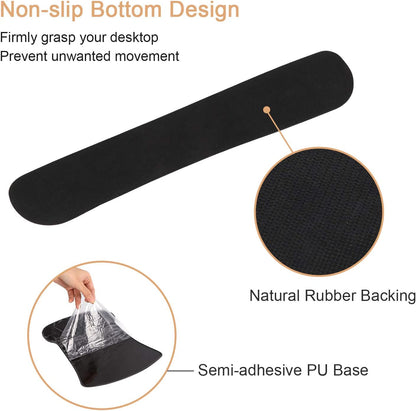 Ergonomic Mouse Pad with Wrist Rest, Keyboard Wrist Rest Mouse Wrist Rest, Made of Memory Foam, Easy Typing and Relieve Wrist Pain, Perfect for Computer Keyboard Office (A-Honeycomb)
