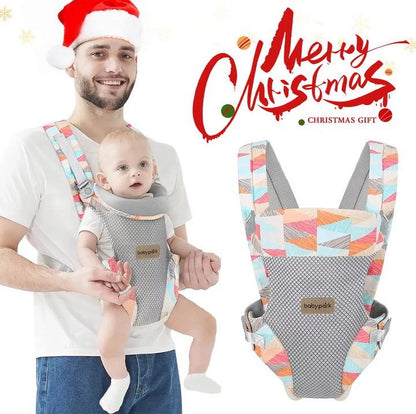 Baby Carrier, 4-In-1 Colorful Baby Carrier, Front and Back Baby Sling with Adjustable Holder, Christmas Gift