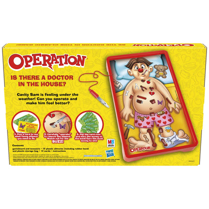 , Classic Kids & Family Favorite Strategy Game with 12 Plastic Ailments, Non-Candy Easter Basket Stuffers Gifts